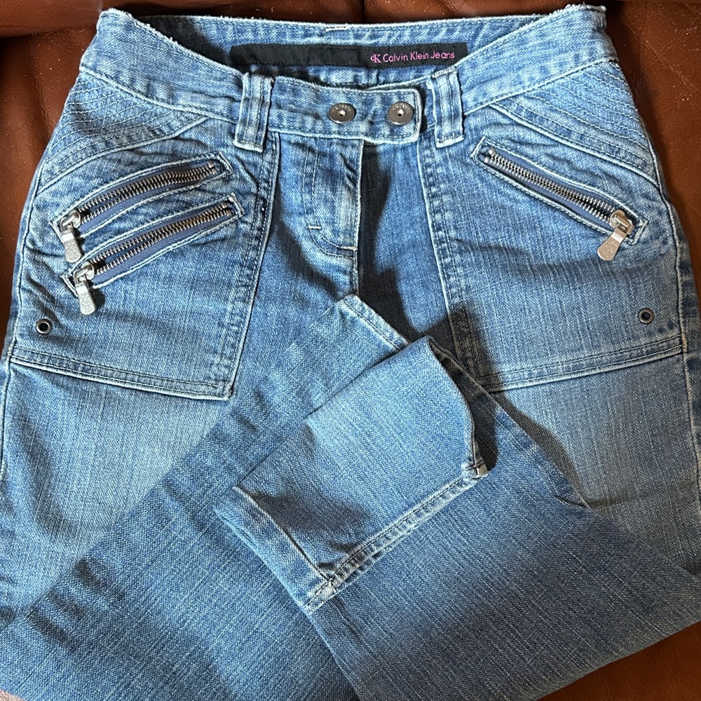 Vintage Calvin Klein High Rise Light Blue Jeans